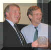 Captain Sean Cunningham with Kevin Cavanagh